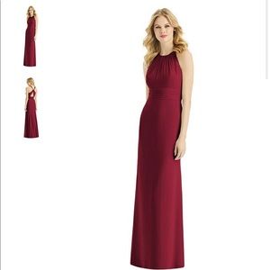Bella Bridesmaid dress by dressy. NEVER worn, brand new. Size 4, burgundy